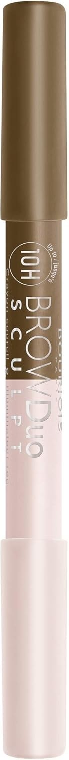 Bourjois Brow Duo Sculpt Eyebrow Pencil and Highlighter - 22 Chatain