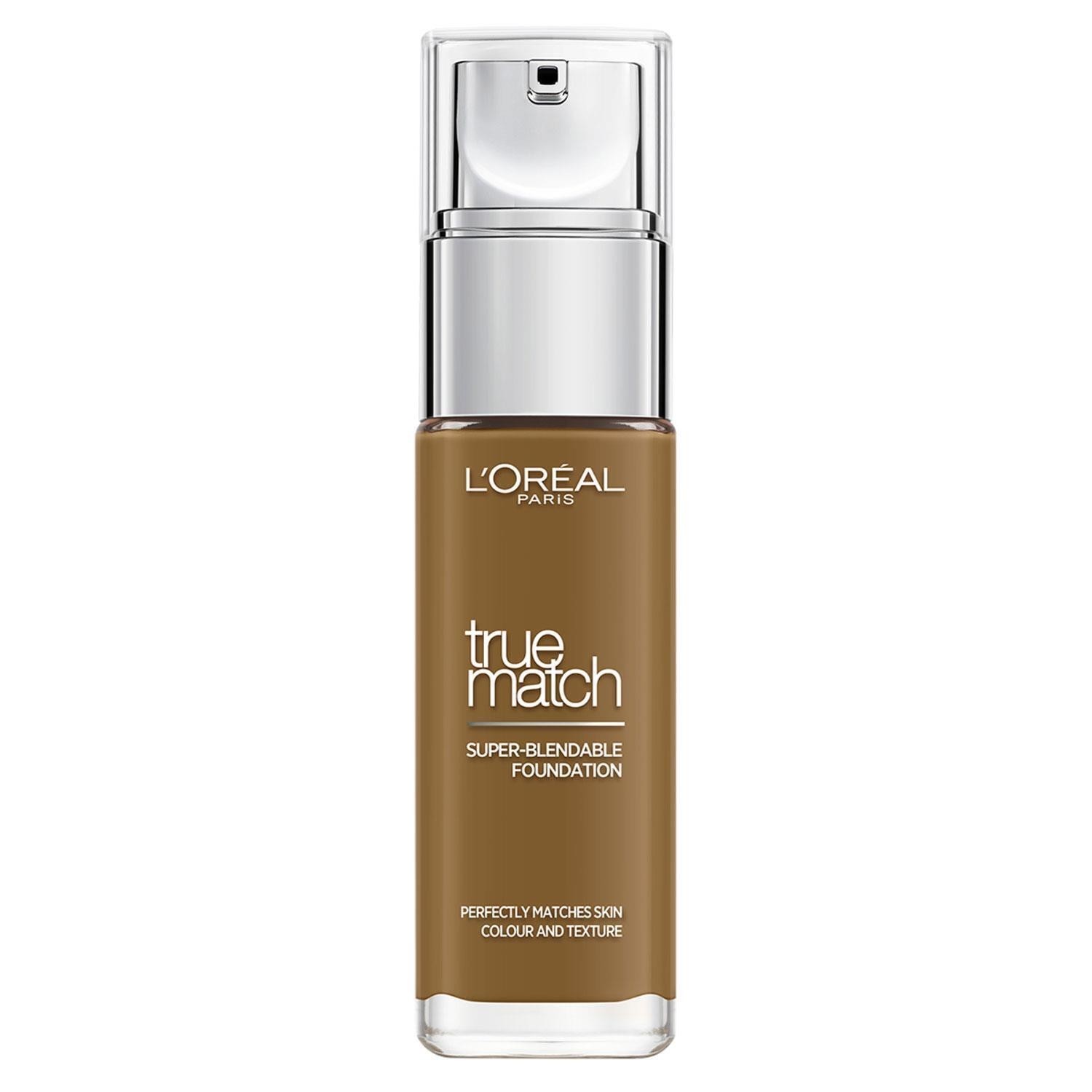 L'Oreal Paris True Match Foundation - 8.R/8.C Nut Brown SPF 17, 30ml (2 Pack)