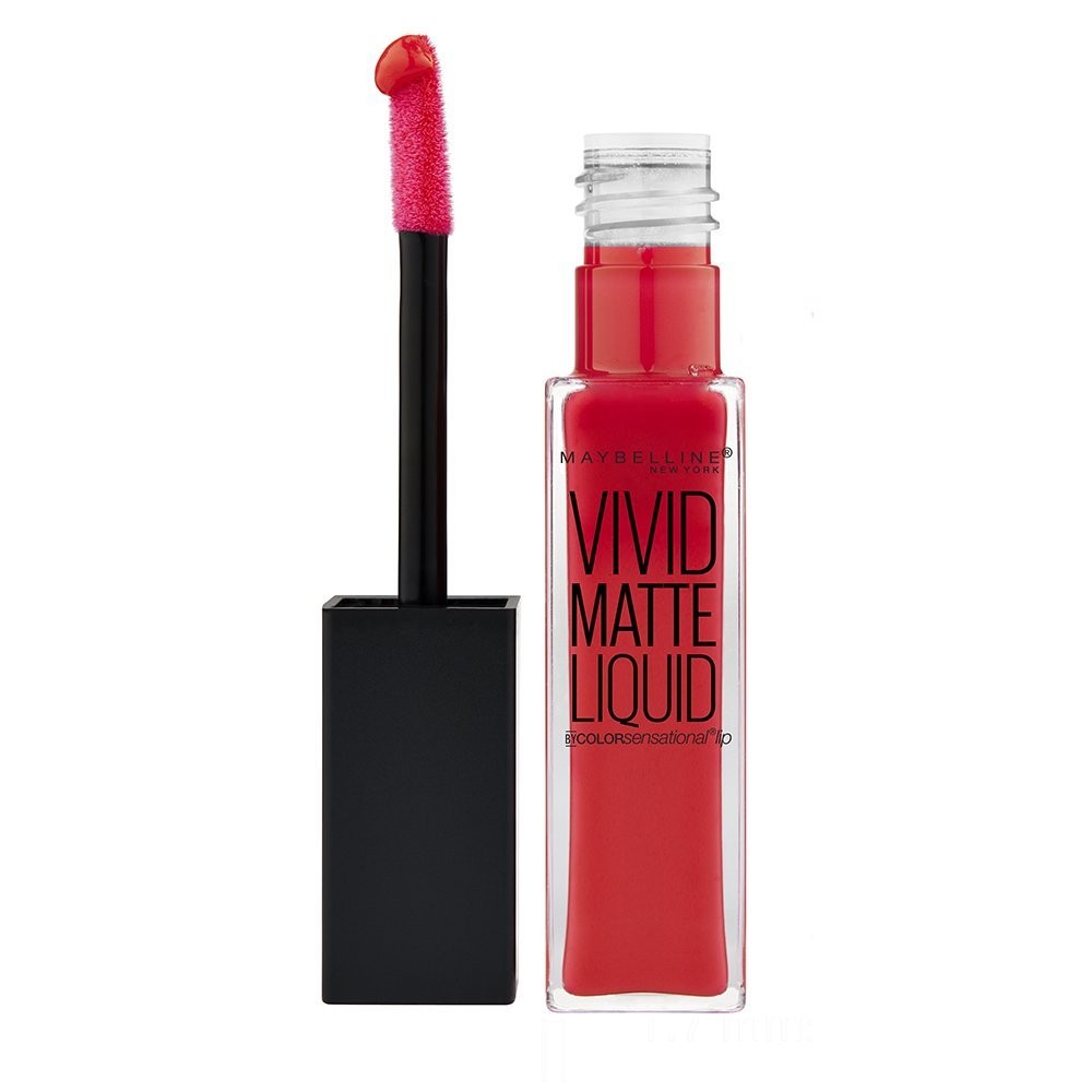 Maybelline Color Sensational Vivid Matte Liquid Lipstick – 25 Orange Shot