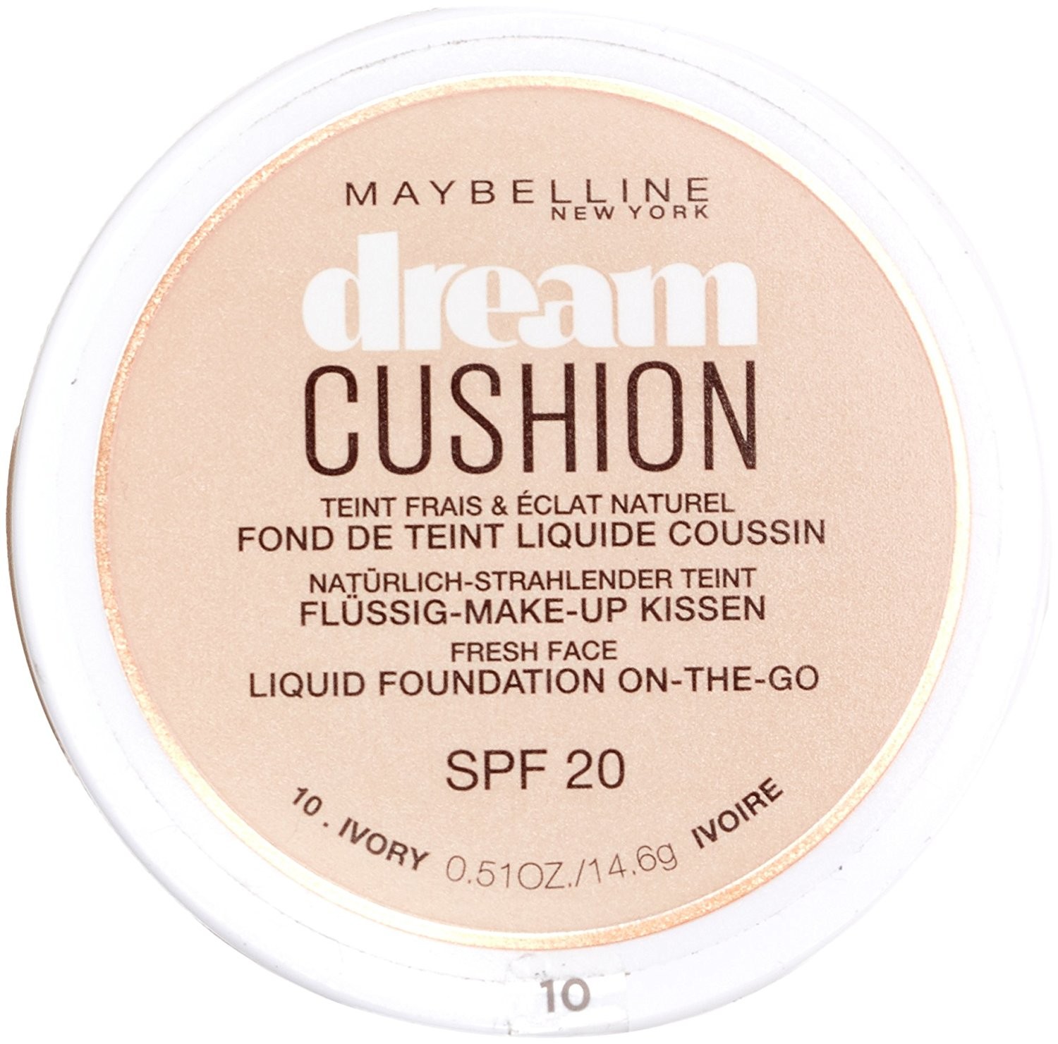 Maybelline Dream Cushion Liquid Foundation – 10 Ivory