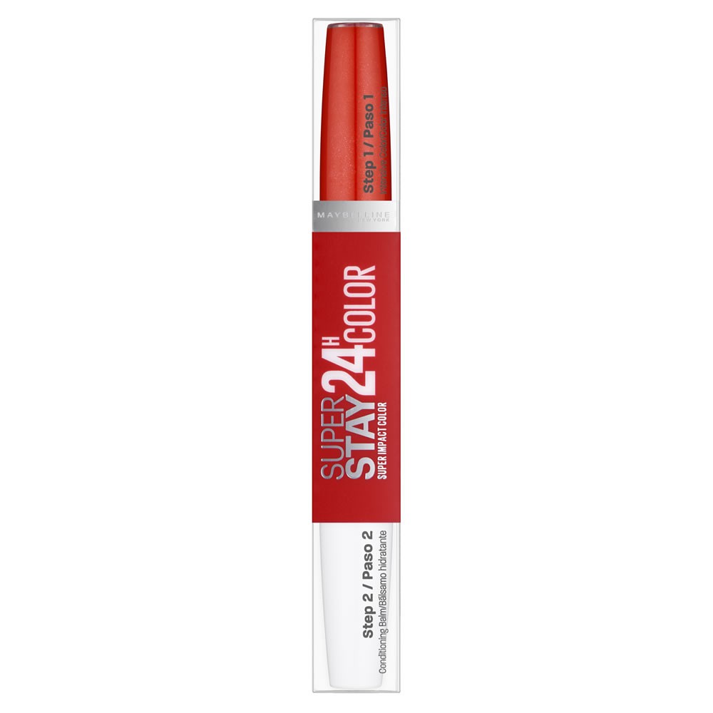 Maybelline SuperStay 24hr Super Impact Dual Ended Lipstick – 483 Non-Stop Orange