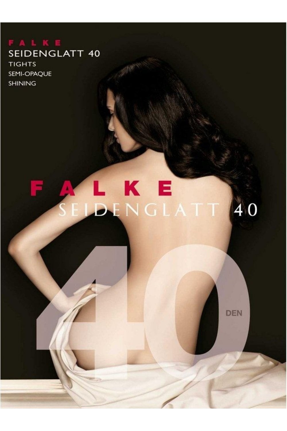 Falke Seidenglatt  40 DEN Tights Semi-Opaque Shining - Color 3009 Black (SizeM/L III)