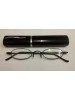 Ultra Slim Compact Unisex Light Weight Reading Glasses Black(+3.50)